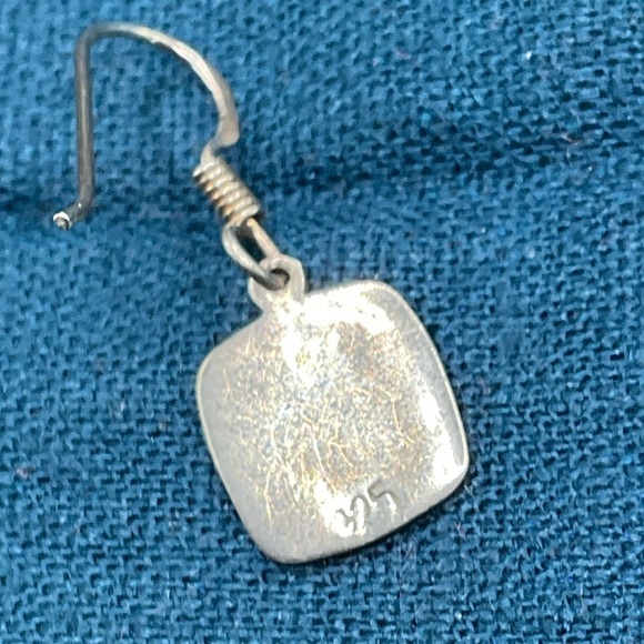 Small angel cherub sterling silver dangling earrings tiny - Picture 2 of 11